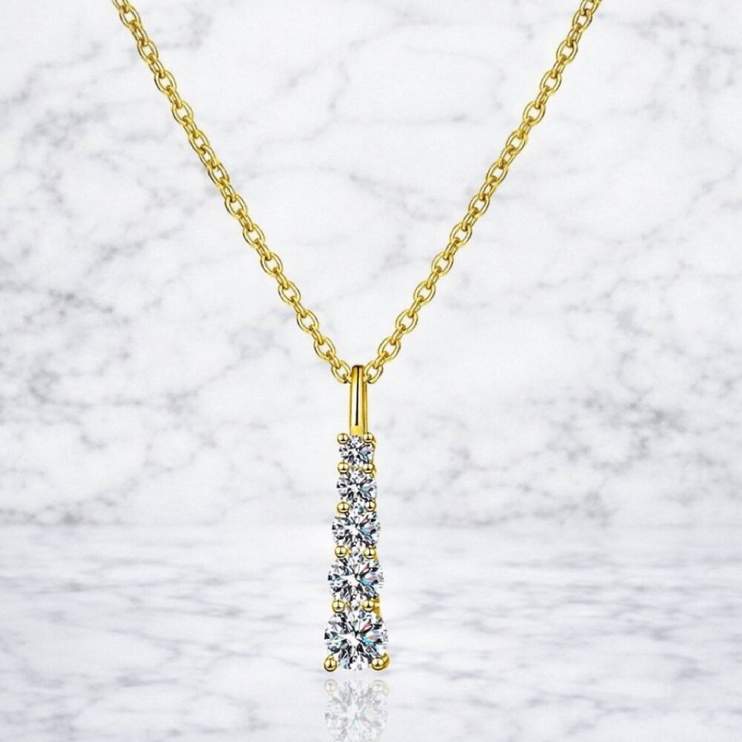 "Blair" Cascade Lab Diamond Necklace