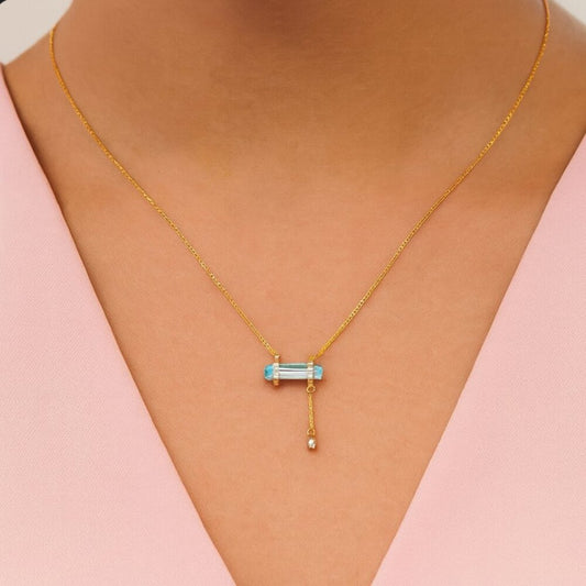 "Hydra" Aquamarine Necklace