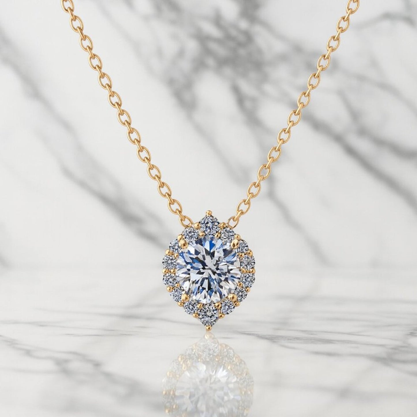 "Carter" Lab Diamond 925 Pendant Necklace