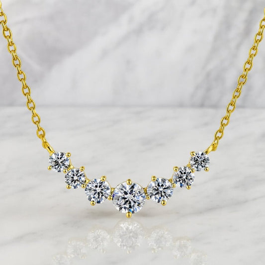 "Allison" Lab Diamond Cascade Necklace