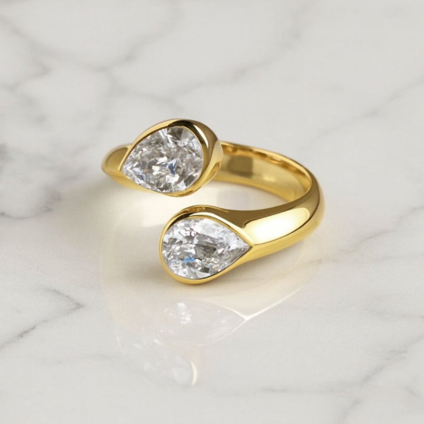 "Jules" Adjustable Geometric Ring