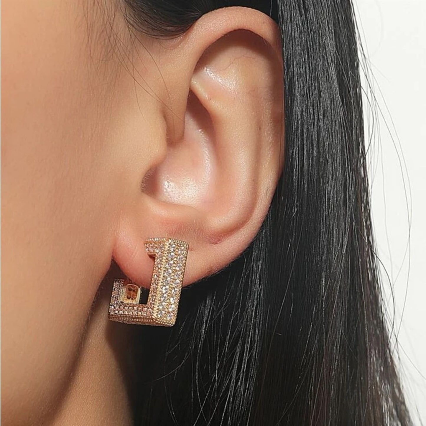 "Aurora" 3D Gold Plated Earrings