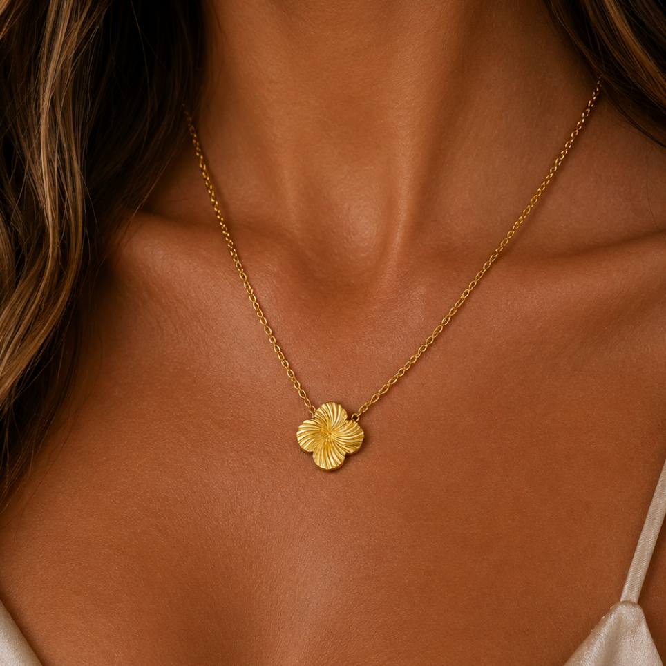 "Zoey" 18K Clover Necklace