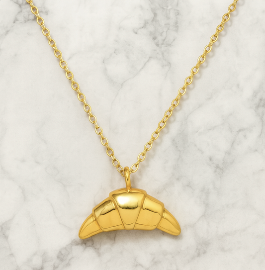Croissant pendant necklace