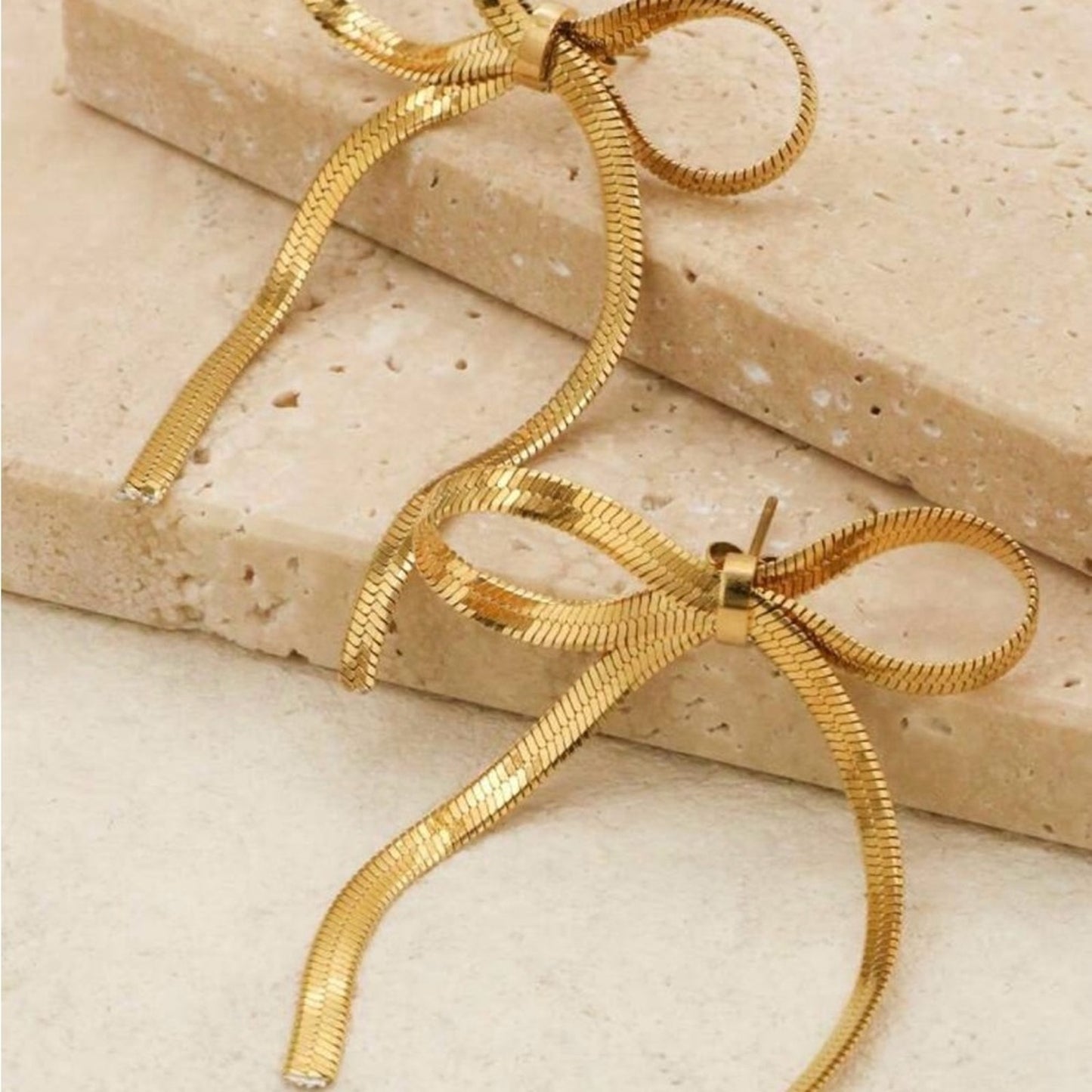“Lauren” - Ribbon Earrings Stainless Steel
