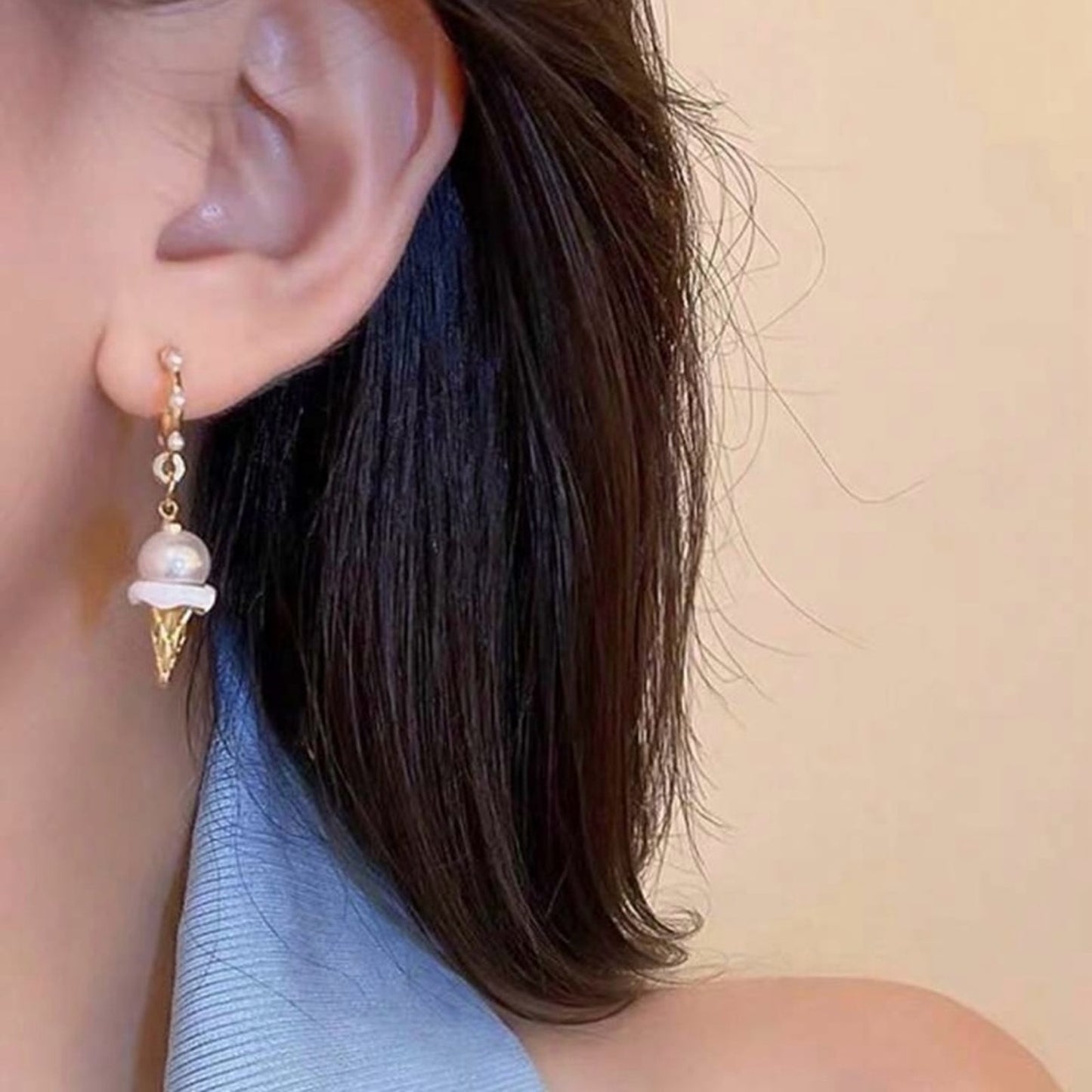 Petite Ice Cream Hoop Earrings