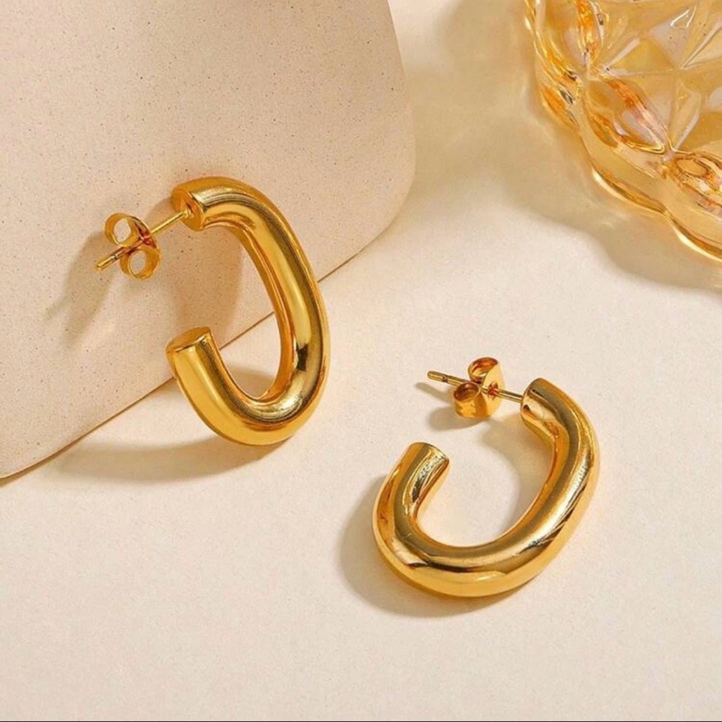 “Jordyn” Waterproof Hoop Earrings