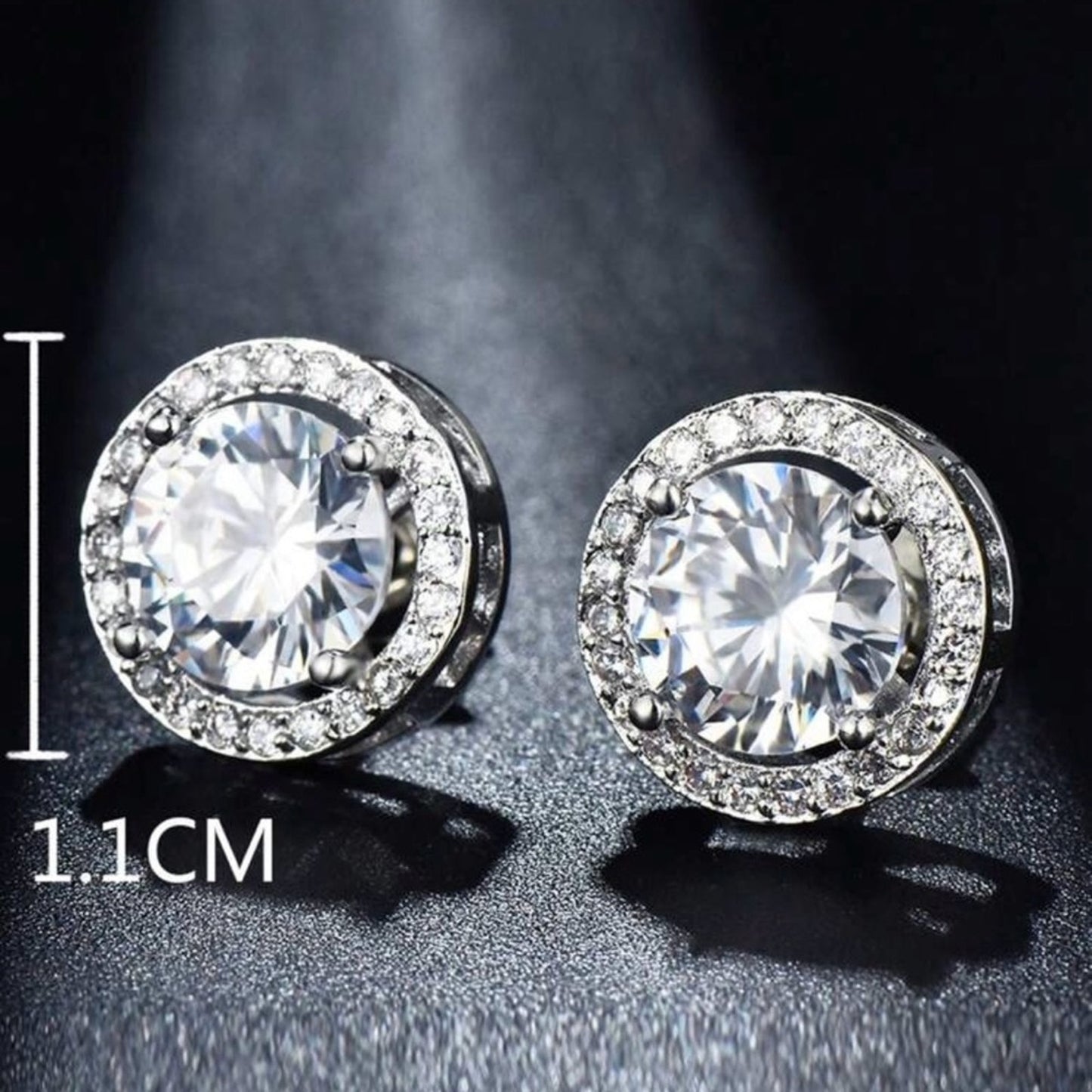 Diana Earrings - White Gold Plated