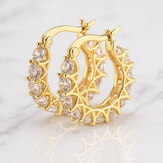 “Elizabeth” Estate Collection Demi Fine Hoop Earrings