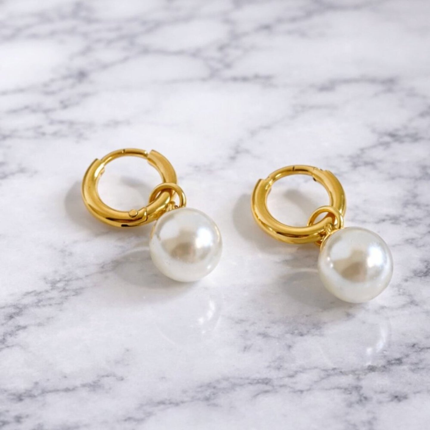 "Kaylee" Waterproof Pearl Earrings