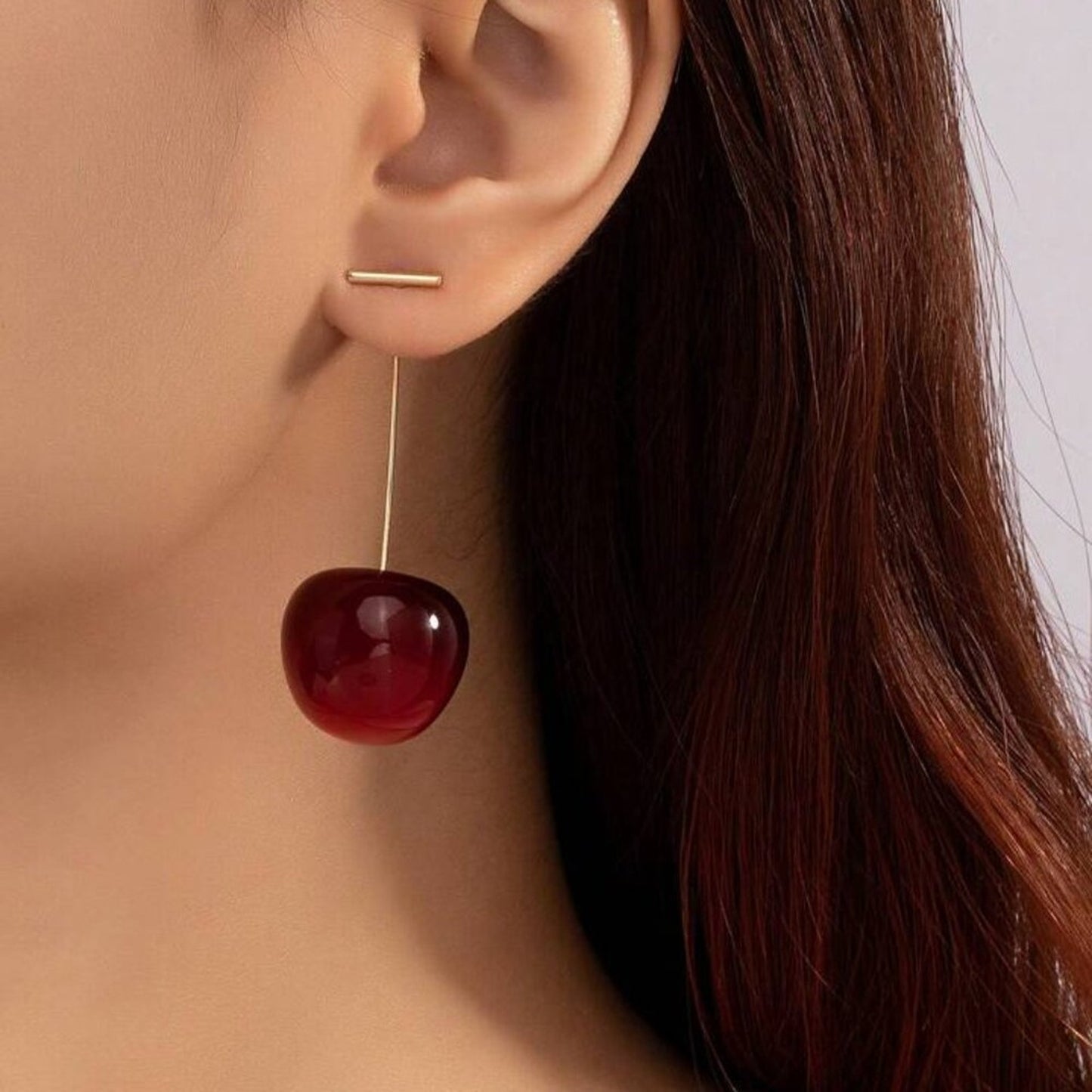 Anthro Cherry Drop Earrings