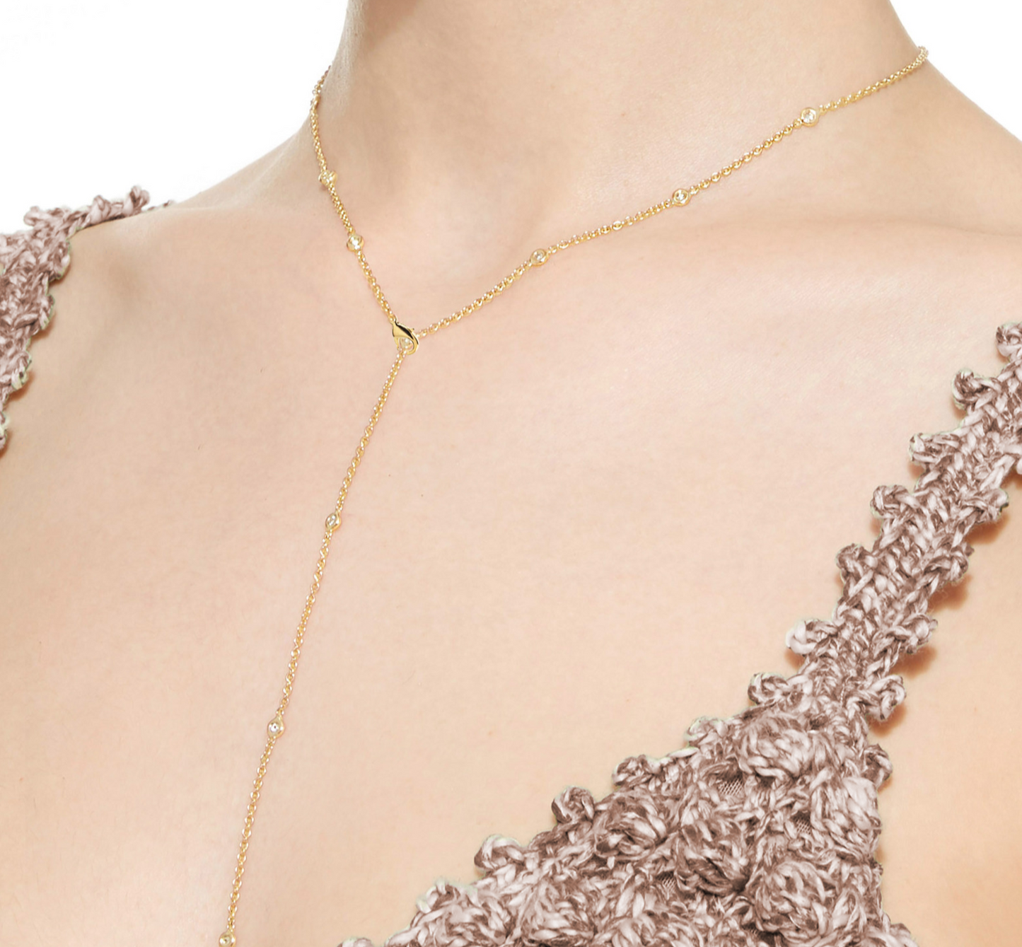 1 Necklace, Wear 10 Different Ways! Digital image to show you one of the many ways this necklace can be worn.