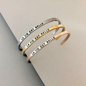 LA VIE EST BELLE - Gold Bracelet